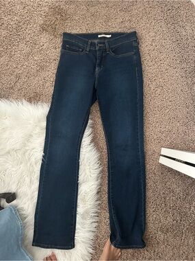 Levi's Dark Blue Women's Straight Leg Jeans